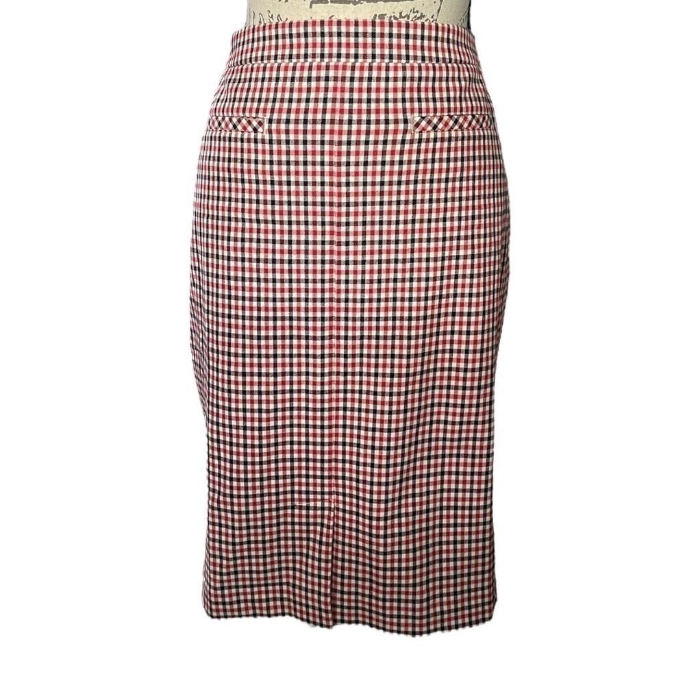 Talbots Pencil Skirt in Red and Black Size 10P NWT